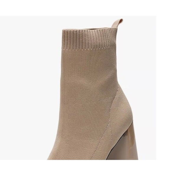 NEW Cape Robbin Faina Tan Sock Bootie Women’s Size 11 Heels Pointy Toe Boots - Picture 9 of 10